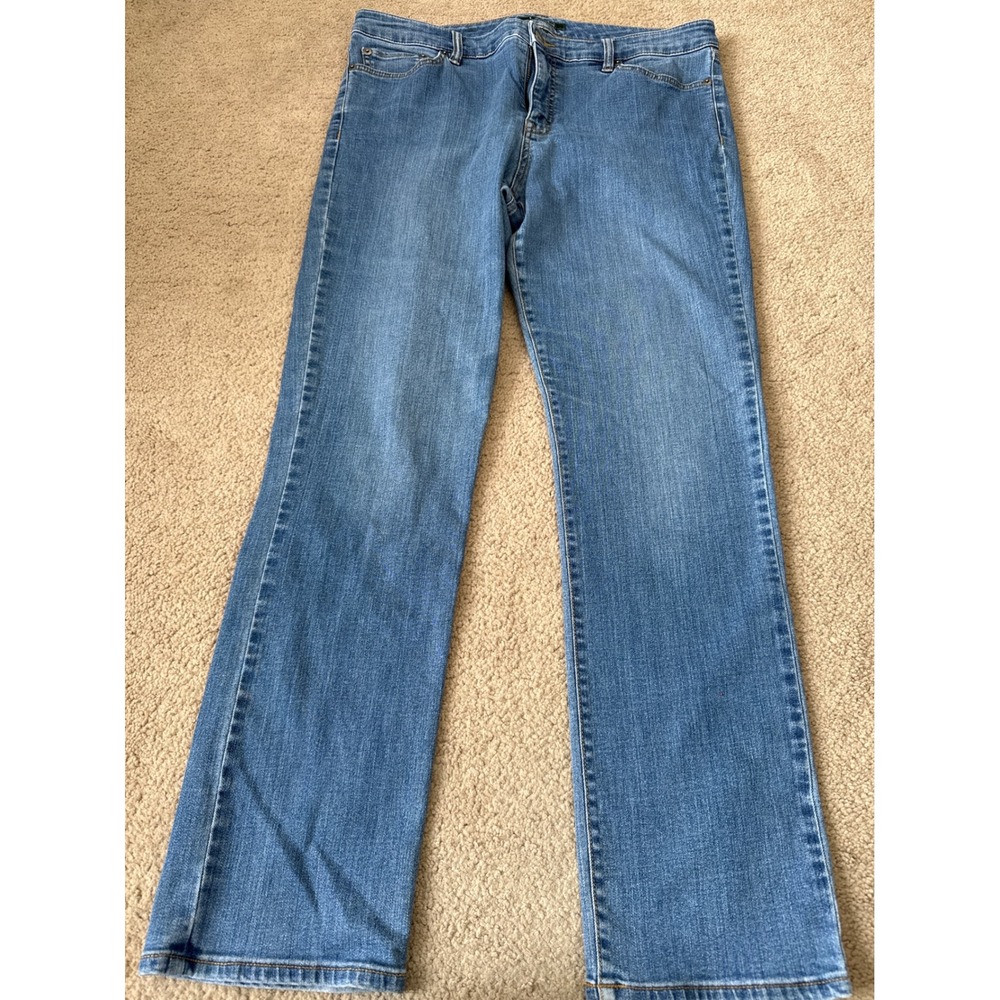Lauren Ralph Lauren Women's Jeans Size 12 LRL Blue Denim Straight Leg Preppy